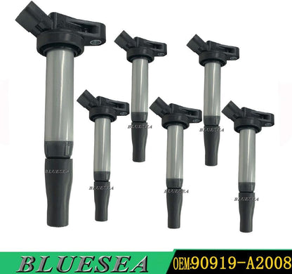 ya 4 8.24 baidi 6PC Ignition Coil for Lexus for Toyota GS350 GS450h Highlander IS300 2016-2020