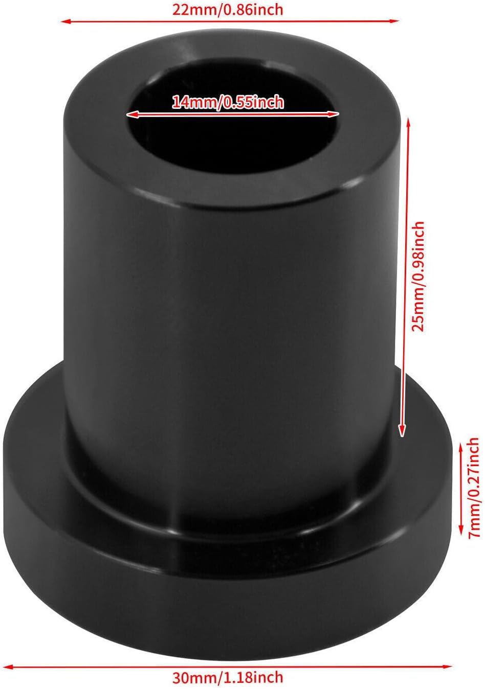 ya 5 8.24 baidi Black Handlebar Riser Bushings Kit Fits for Harley Softail 2018-Up Touring 83-Up