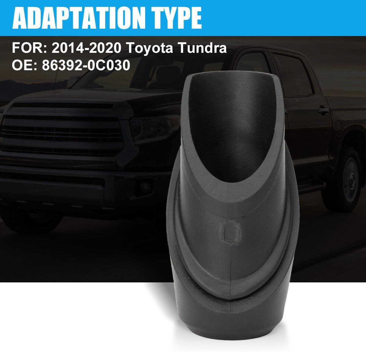ya 6 8.24 baidi 1 X For 2014-2020 for Toyota -Tundra 86392-0C030 Black Antenna Bezel Base Replacement