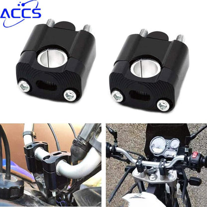 ya 11 9.14 baidiMotorcycle Handlebar Fat Bar Mount Clamp Adapter 7/8 1/8 Dirt Pit Bike-