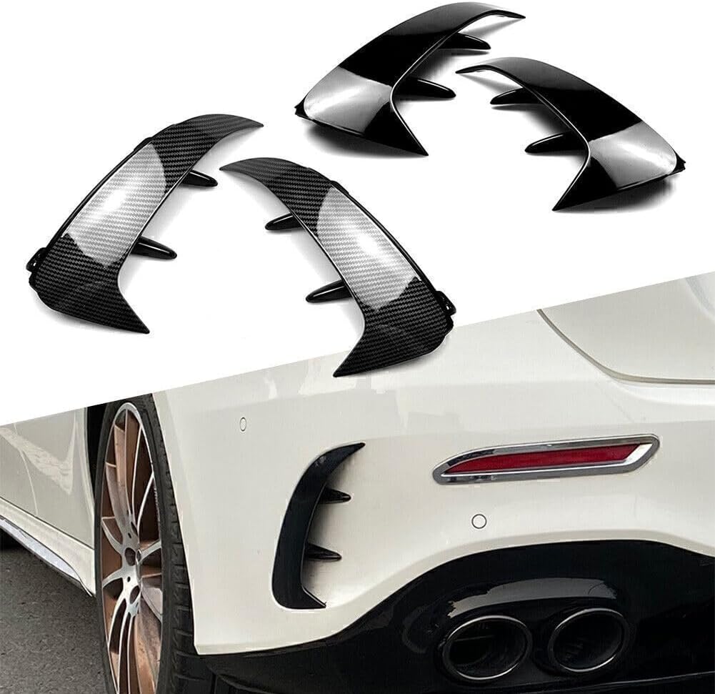 ya 4 8.14 2x Rear Bumper Spoiler Canard Air Vent Fit for Mercedes-Benz A-class W177 A200 A220