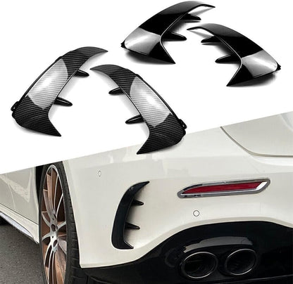 ya 4 8.14 2x Rear Bumper Spoiler Canard Air Vent Fit for Mercedes-Benz A-class W177 A200 A220