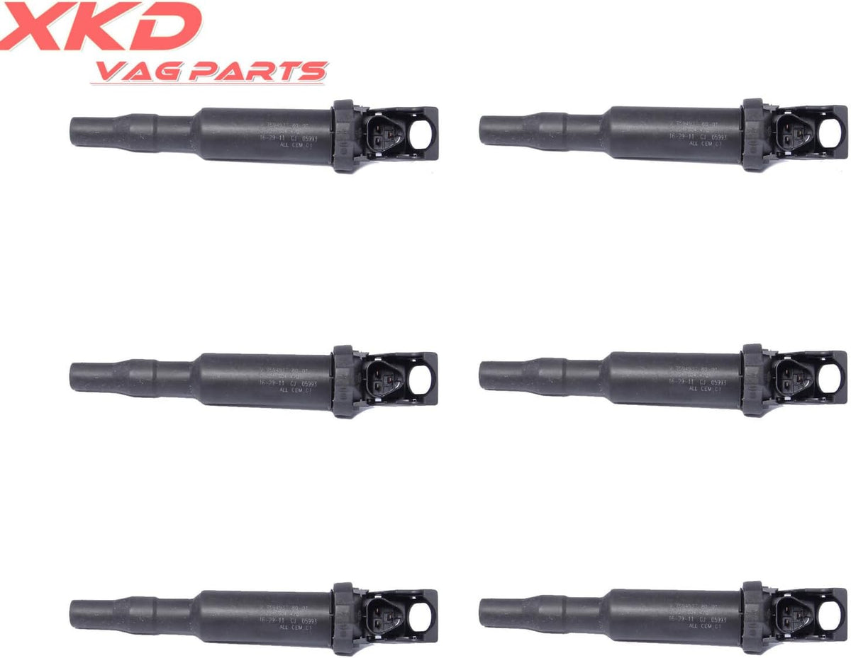 ya 9 10.24 6 pcs new ignition coils for BMW E46 128i 328i 335i 535i 12137594937-