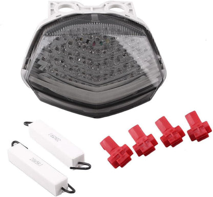 ya 10 9.16 zhengce Motorcycle LED Brake Stop Rear Tail Light Fit for Kawasaki EX250 2008-2010