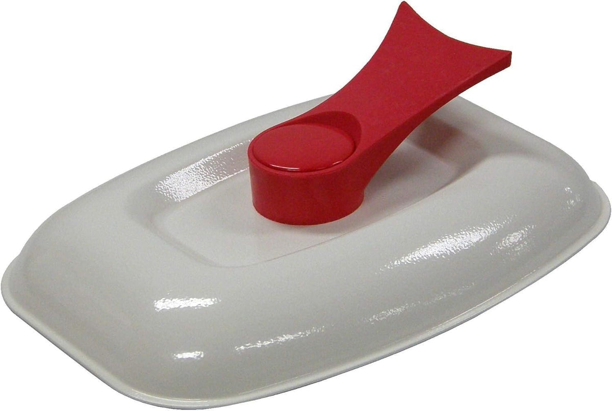 ya 14 9.20 baidi Grill Pan for Microwave Cooking, Red-1