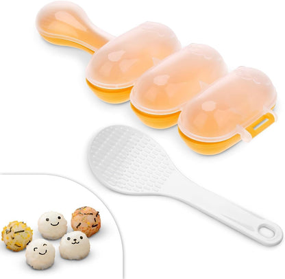 ya 14 9.20 baidi Onigiri Mold with Spoon - Shaker Kit and Sushi Mold for Onigiri Making-1