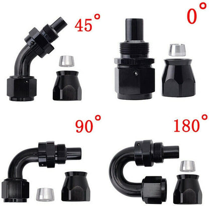 ya 10 9.16 baidi 20 ft PTFE Fuel Line Kit 6AN 3/8 inch Fuel Hose EFI LS E85 Oil and Gas Hose Connector Kit -