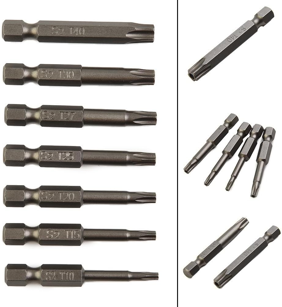 ya 26 10.21 baidi 7 Pcs/Set Screwdriver Bit Hollow Bits Magnetic/T15/T20/T25/T27/T30/T40
