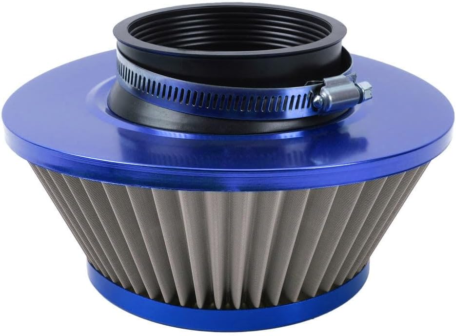 ya 13 9.15 baidi 3 inch 76mm Blue Inlet Cold Air Intake Air Filter Mushroom Head