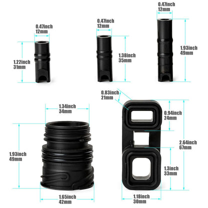 ya 10 9.16 zhengce Set 6X Valve Body to housing Liner Seal kit mechatronics for BMW 6HP19 6HP2