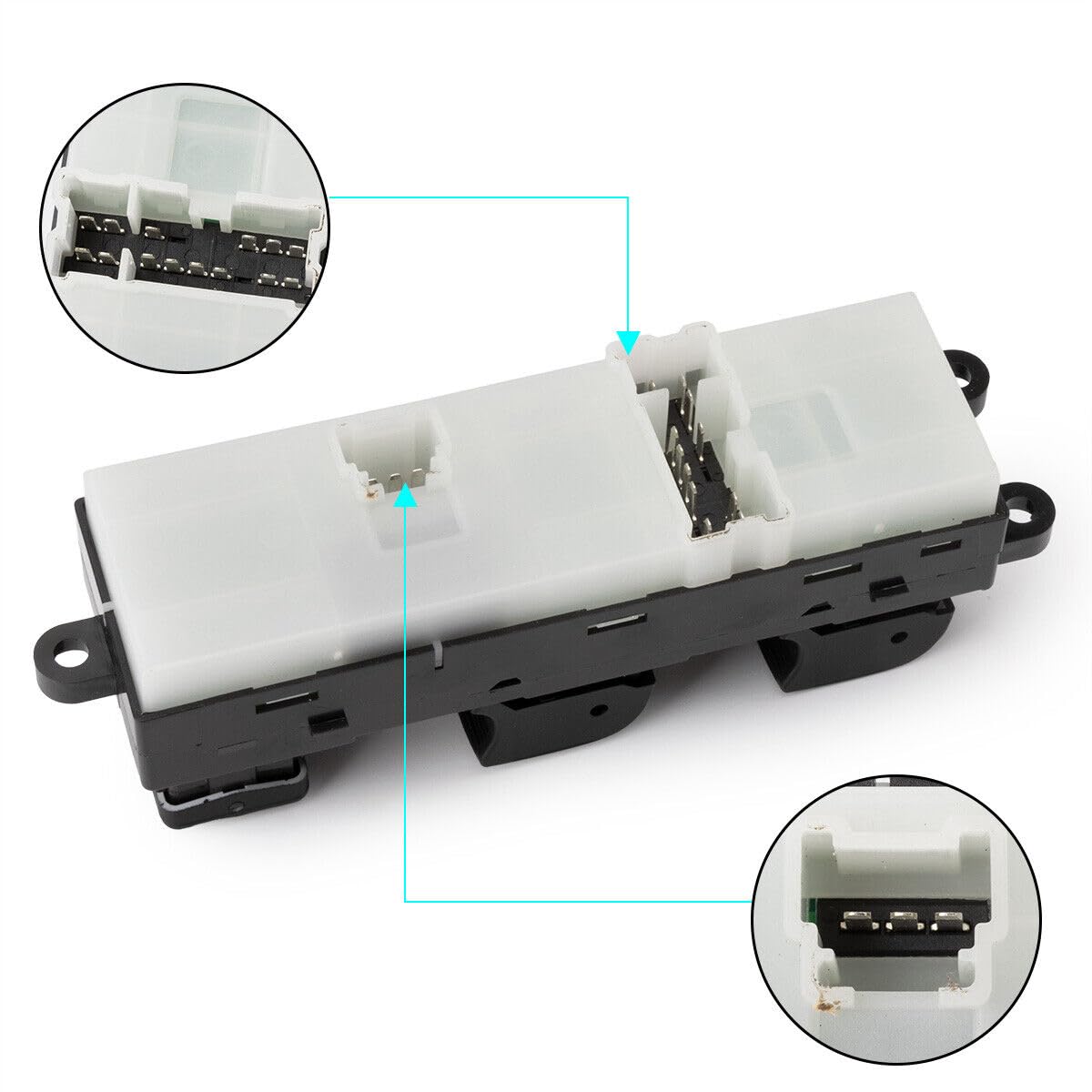 ya 4 8.8 Front Left Driver Side Window Switch for 2008-2012 for Nissan Sentra 4-Door 2.0L l4