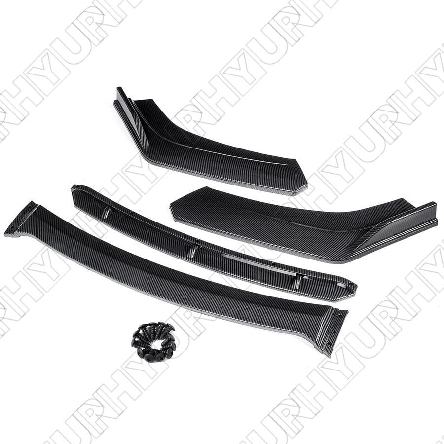 ya 2 8.15 4¡Á 3D Carbon Fiber Color Car Front Bumper Splitter Lip Diffuser Spoiler Body Kit