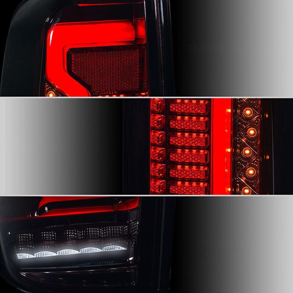 ya 4 8.14 1 Dual LED Tail Light Rear Light Smoke Fits 2005-2014 for Nissan Navara D40 Frontier 