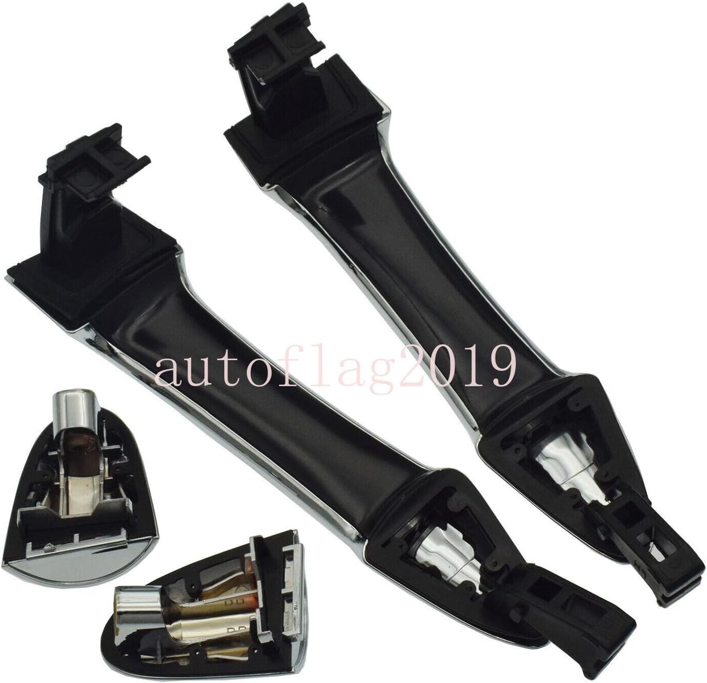 ya 2 8.15 Exterior Door Handle Chrome Pair Rear LH & RH for Kia Picanto 2011-2016 