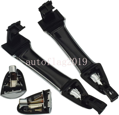 ya 2 8.15 Exterior Door Handle Chrome Pair Rear LH & RH for Kia Picanto 2011-2016 