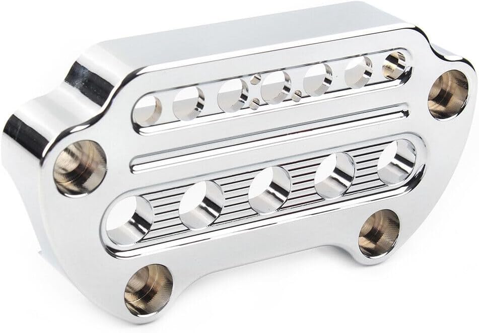 ya 6 8.14 Silver Indicator Handlebar Top Clamp for Harley Sportster XL883 XL1200 Dyna