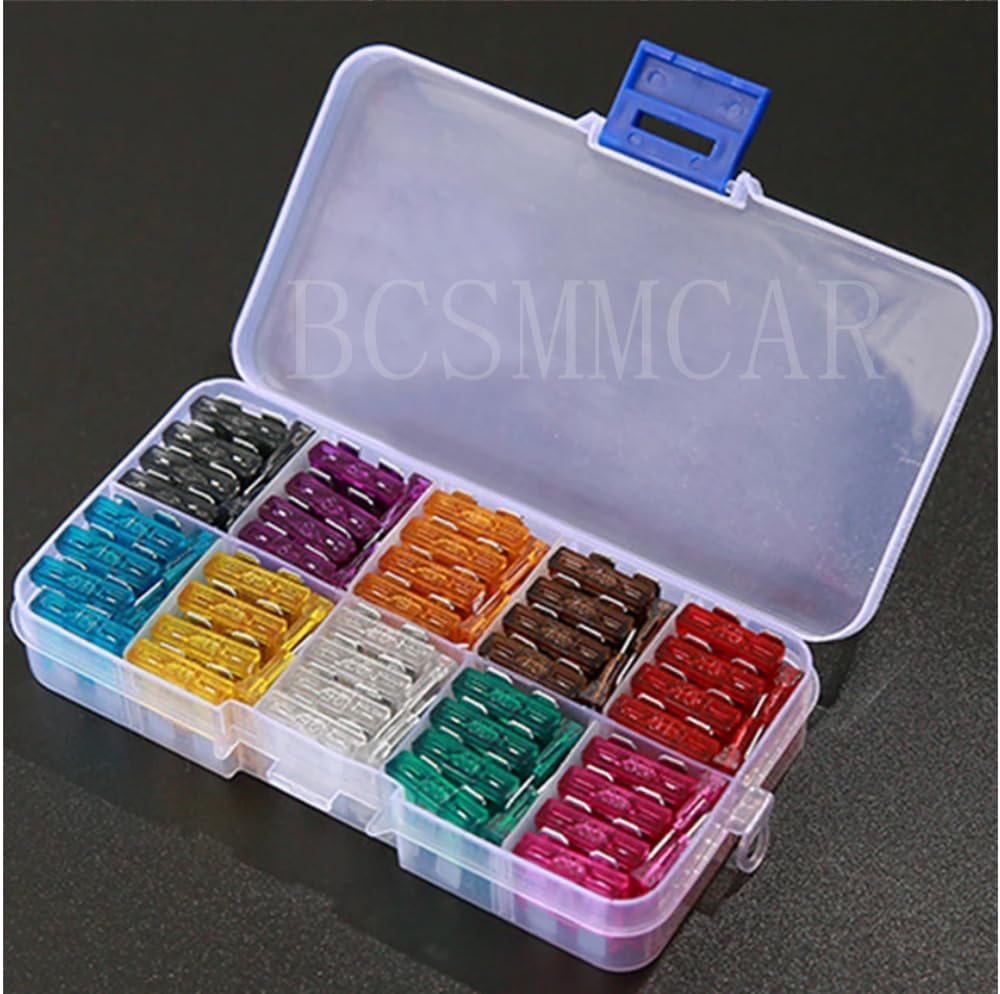 ya 6 8.24 baidi 50x Car Truck Micro Blade Fuses 5A 7.5A 10A 15A 20A 25A 30A Fuse Assortment Kit