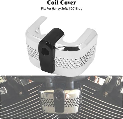 ya 5 8.24 baidi Chrome ABS Ignition Coil Cover for Harley Softail Breakout Street Fat Bob 18-24