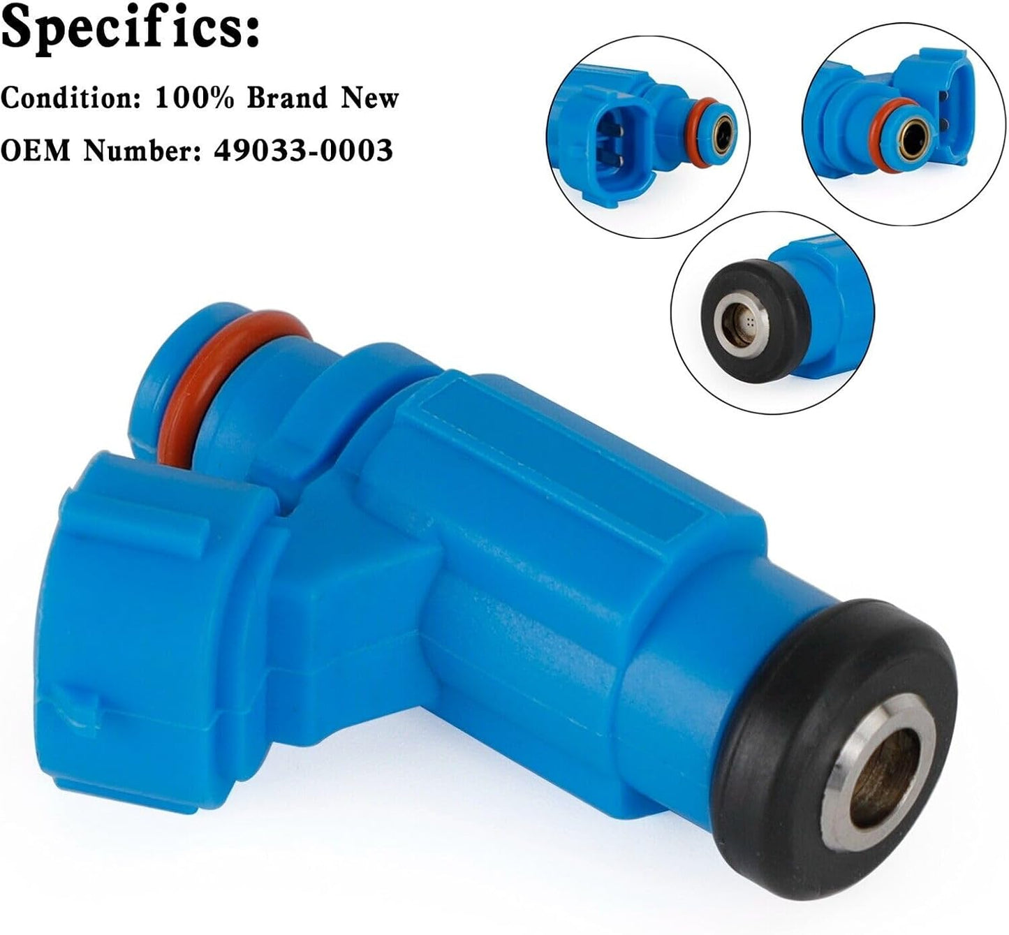 ya 4 8.8 Fuel Injector 49033-3707 For Kawasaki JET SKI VULCAN 1600 2003-2008 490333707'