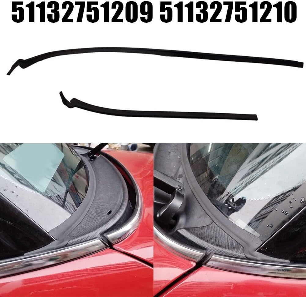 ya 23 10.7 baidi For LHD Front Pair Windshield Wiper Cowl Seal For For for Mini R55-R57a