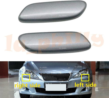 ya 27 10.13 baidi RH&LH Headlight Washer Nozzle Pump Acuator Cover Silver for Lexus IS250 IS300