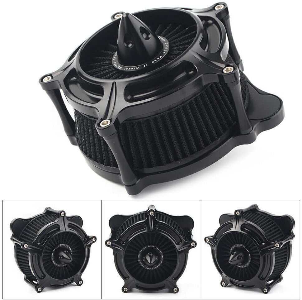 ya 5 8.24 baidi Motorcycle Air Intake Filter Cleaner Black For Harley Road Glide FLTR 2008-2016