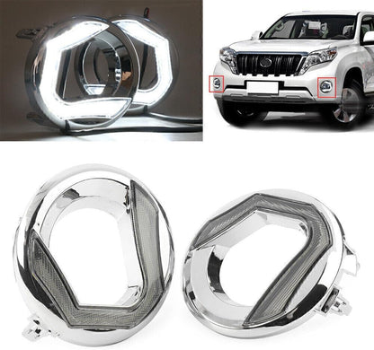 ya 3 8.24 baidi LED Daytime Running Fog Light DRL Fits for Toyota Land Cruiser Prado 2014-2015 