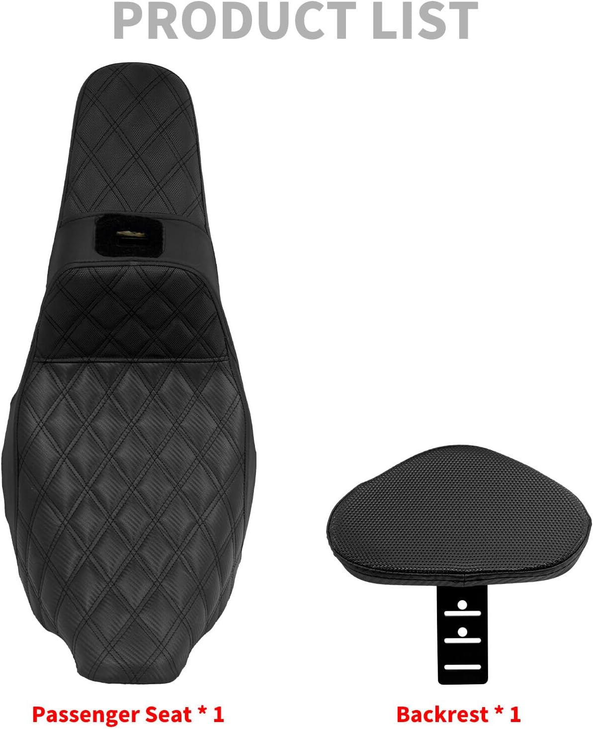 ya 5 8.24 baidi Driver Passenger for SEAT w/Backrest for Harley Touring Street Road Glide 2009-2023