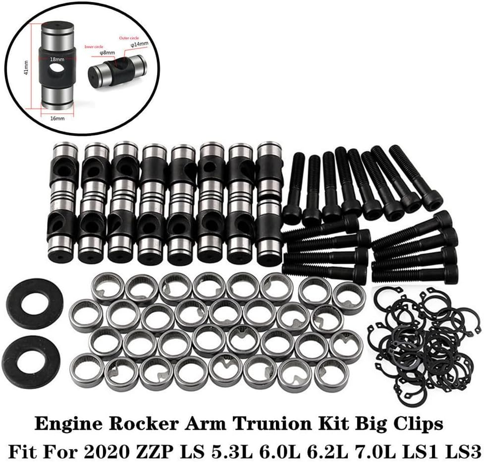 ya 4 8.14 LS Engine Rocker Arm Trunion Kit Big Clips 5.3L 6.0L 6.2L 7.0L LS1 LS3