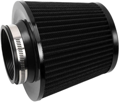 ya 13 9.15 baidi 3 76mm High Flow Inlet Cold Air Intake Cone Replacement Dry Air Filter Black