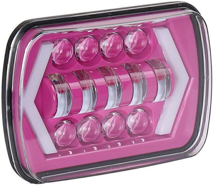 ya 14 9.20 zhengce 7x6 LED Turn Signal Headlight w/DRL Conversion Fit 1984-2001 for Jeep Chero-1