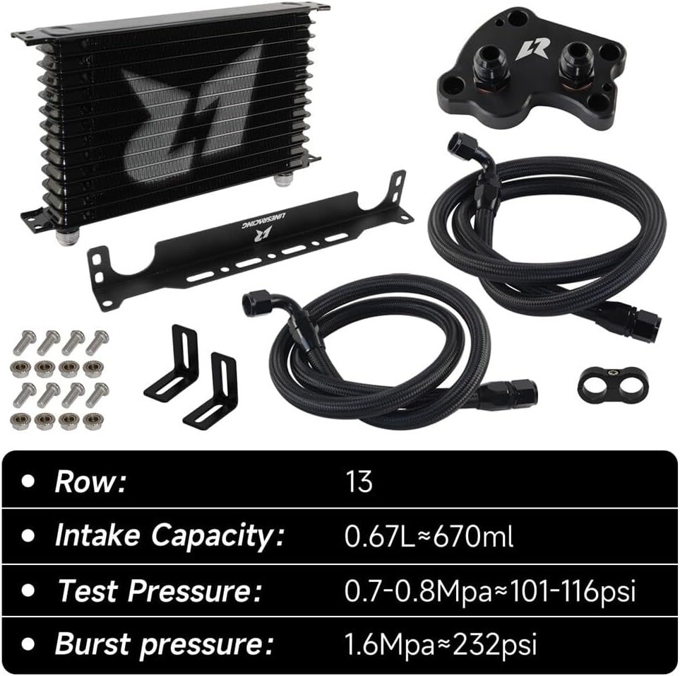 ya 12 10.8 baidi LR AN10 13Row Oil Cooler Kit for BMW for Mini Cooper S Super for Charger R50 R52 R53 1.6L