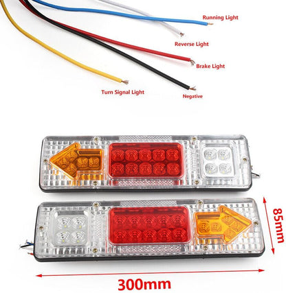 ya 4 8.10 Rear Tail Light Brake Turn Signal Reverse Lamp For Trailers Trucks Lorries
