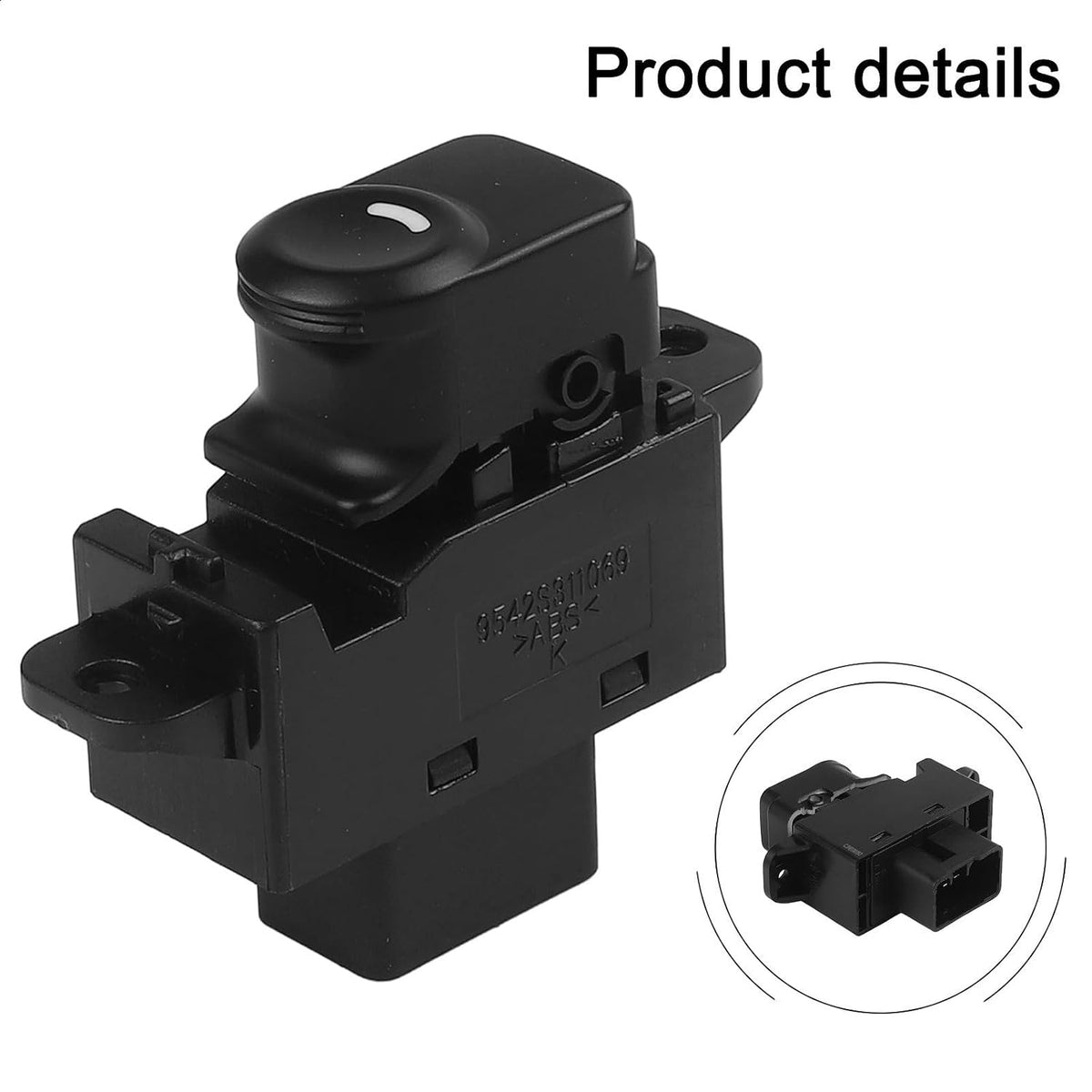 ya 23 10.7 baidi for for Hyundai for Accent Window Lifter Switch Button Black Plastic Part