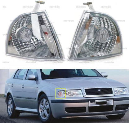 ya 6 8.24 baidi for Skoda Octavia A4 1997-2011 Left+Right Corner Light Turn Signal Light