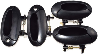 ya 2 8.15 4-Piece Set Black Exterior Door Handle FL FR RL RR for Hyundai for Elantra 1996-2000