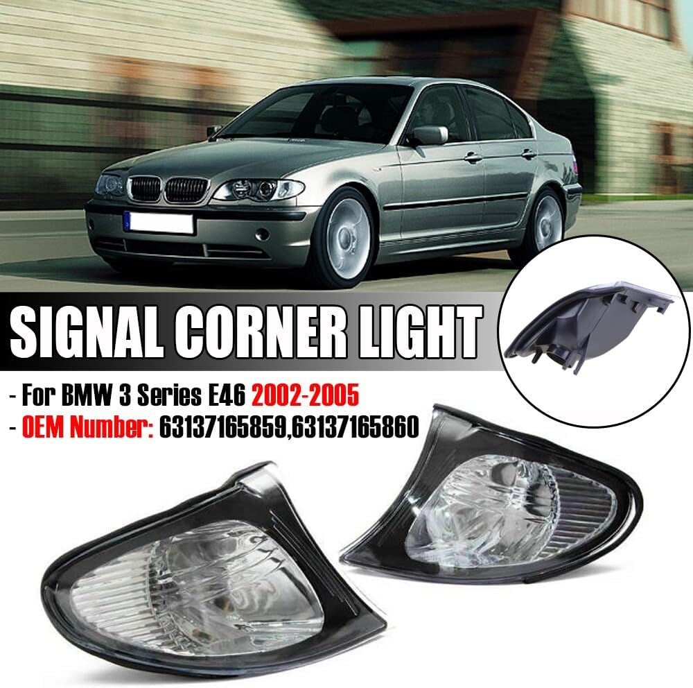 ya 6 8.24 baidi For 2002-2005 for BMW 3-Series E46 4 Door Pair Corner Lights Brake Turn signal Lamps