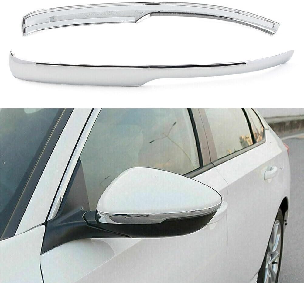 ya 4 8.14 2pcs Chrome Side Rearview Mirror Cover Moulding Trim for for Honda for Accord 2018 2019