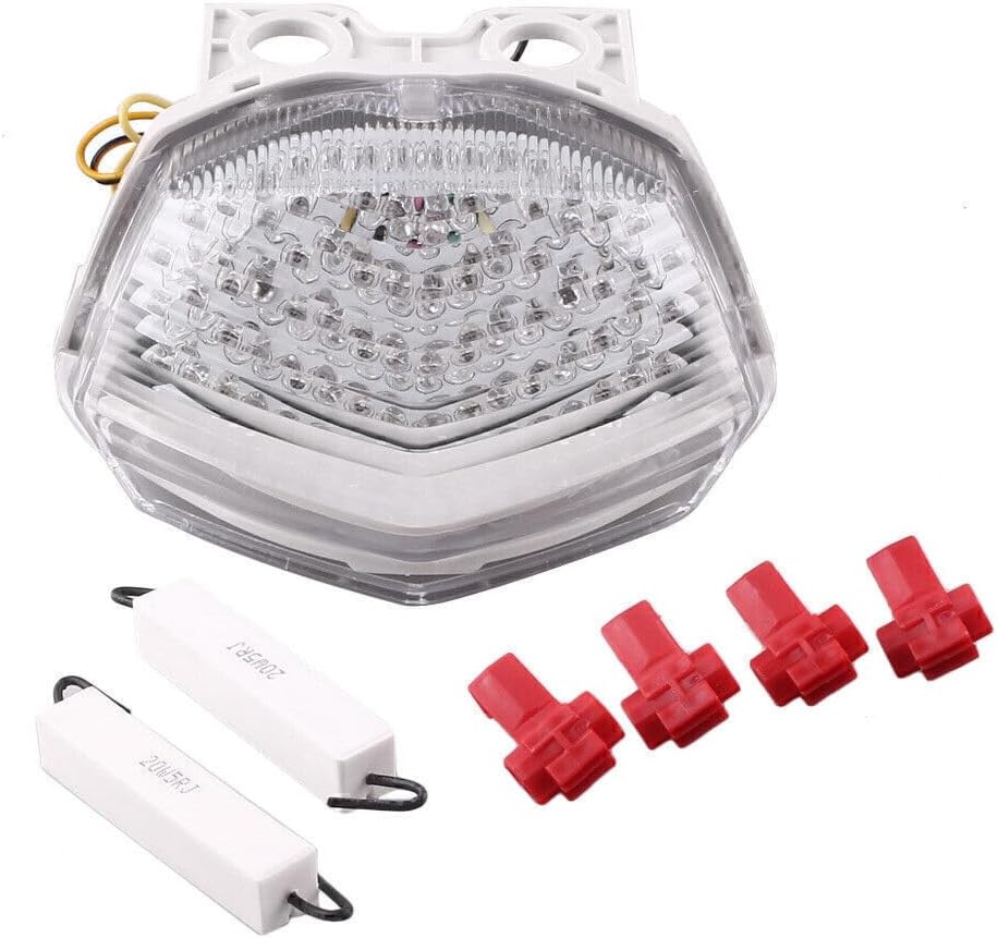 ya 10 9.16 zhengce Clear LED Rear Tail Light Brake Lamp Turn Signal for Kawasaki 250R 2008-11