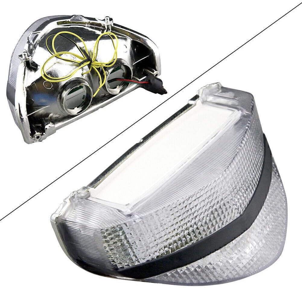 ya 10 9.16 zhengce for Honda 00-2001 CBR929RR Clear LED Taillight Tail Light Turn Signal Lamp
