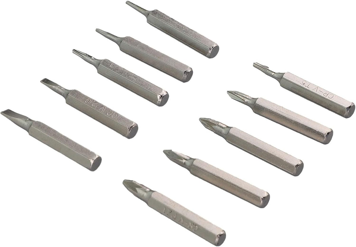 ya 26 10.21 baidi Screwdriver Bit Set Chrome Vanadium Steel Screwdriver Set Silver Small Practical
