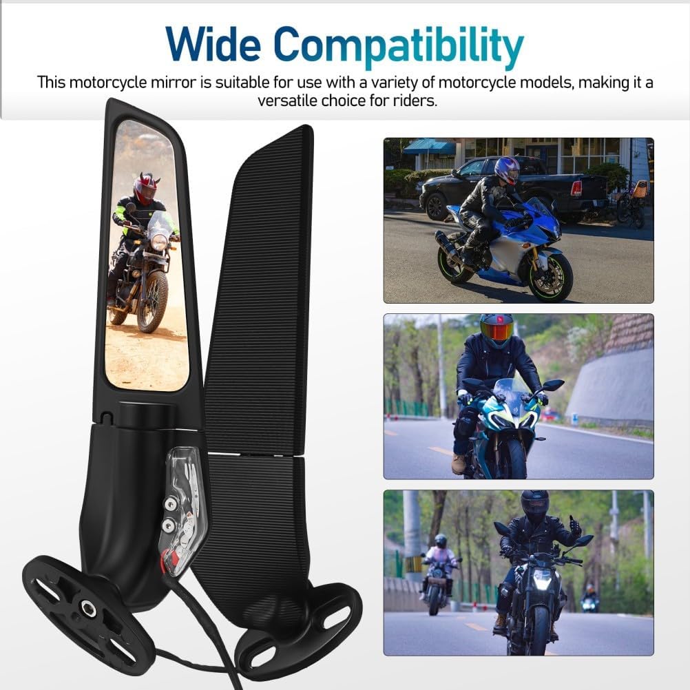 ya 2 8.15 Motorbike Rear View Mirror Mount Electric Rearview Motorcycle Side Mirrors