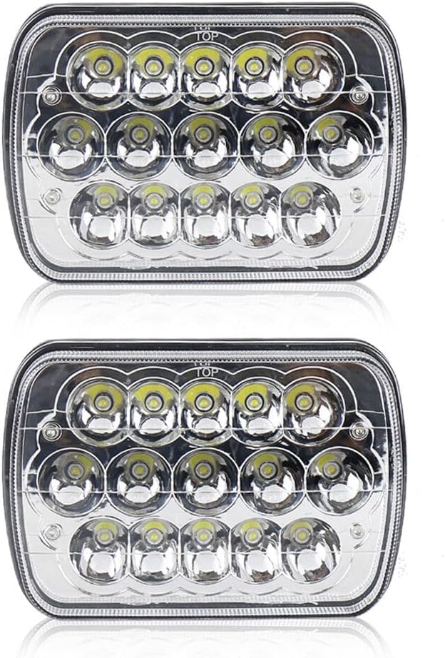 ya 7 8.24 baidi LED Headlight H6054 Bulb High/Low Sealed Beam for Chevrolet S10 Sonoma Truck 2pcs IP67
