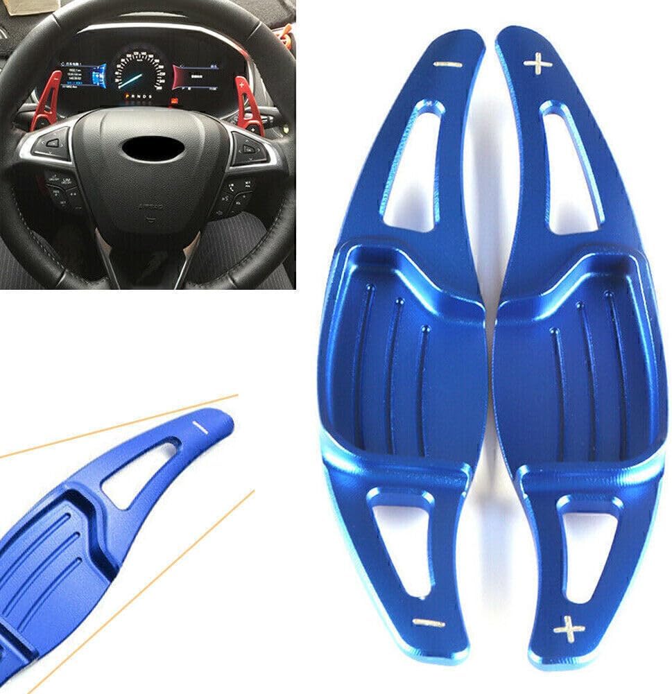ya 10 9.16 zhengce Blue Car Steering Wheel Shift paddle Shifter Extension Fit for Ford Mondeo