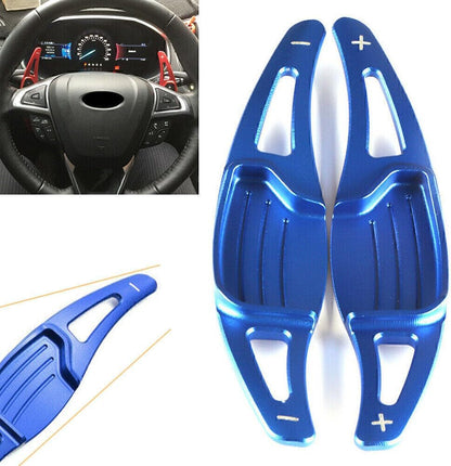 ya 10 9.16 zhengce Blue Car Steering Wheel Shift paddle Shifter Extension Fit for Ford Mondeo