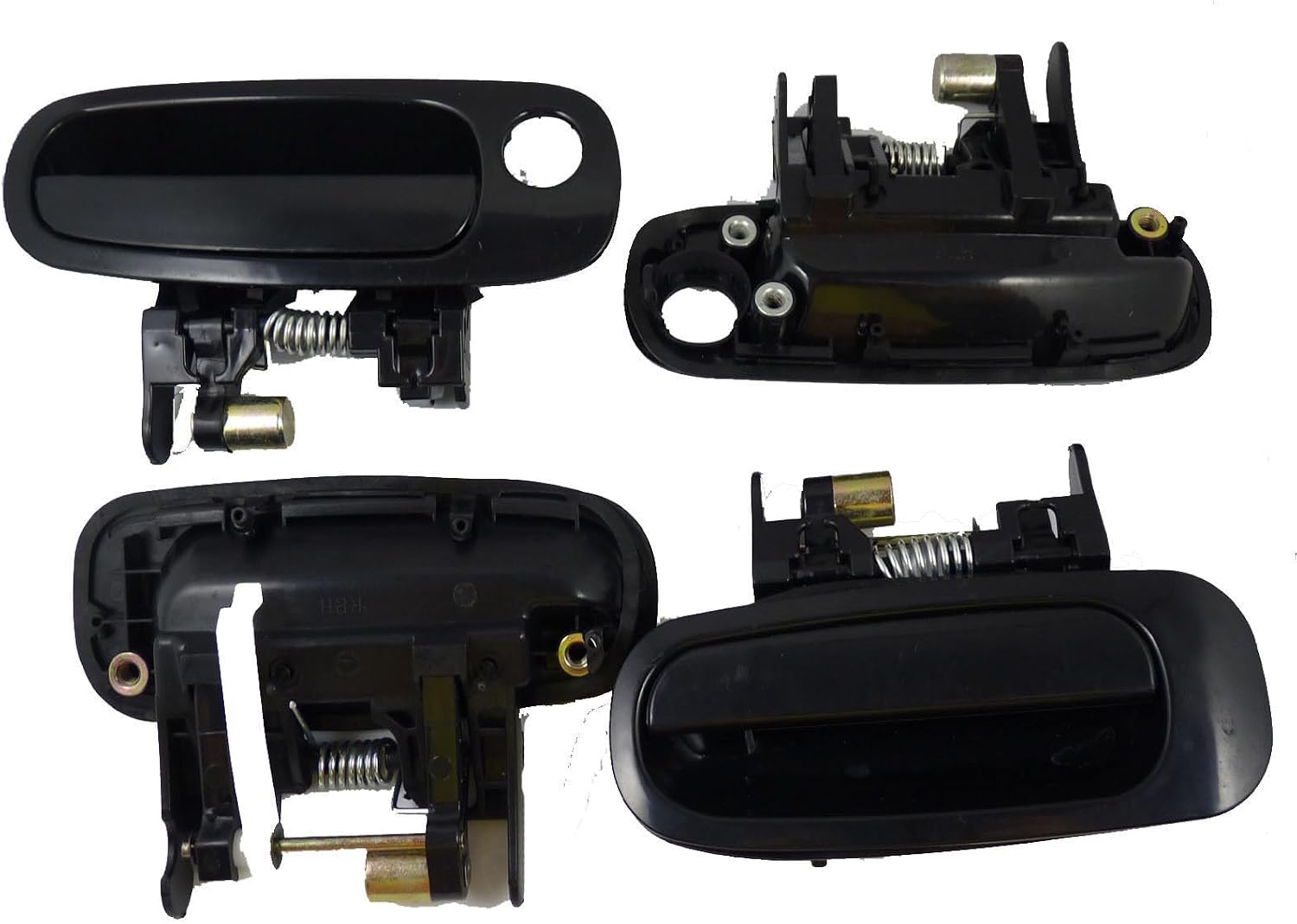 ya 2 8.15 for Toyota for Corolla 1998-2003 Black Outside Beige Inside Door Handle Set of 8