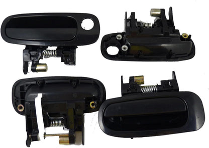 ya 2 8.15 for Toyota for Corolla 1998-2003 Black Outside Beige Inside Door Handle Set of 8