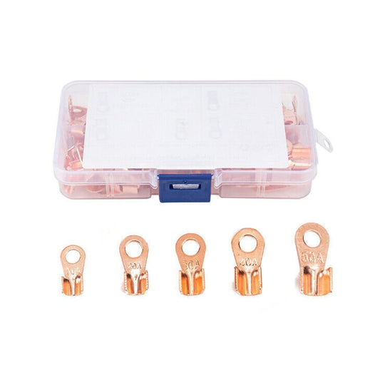 ya 16 10.20 baidi 70PCS Ring Lug Term ls Assortment Kit Wire Crimp Connector Ring Lug Term l