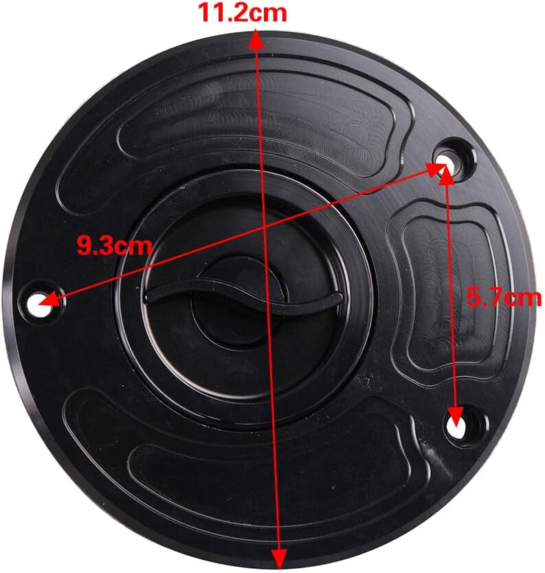 ya 4 8.8.2 for Kawasaki Z1000 2003-2006 & ZZR1200 2002-2005 Billet Gas Fuel Tank Cap Black