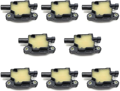 ya 9 10.24 8-pack Square Lgnition Coil for Chevrolet for Silverado Tahoe for GMC for Sierra Envoy 4.8L 5.3L-